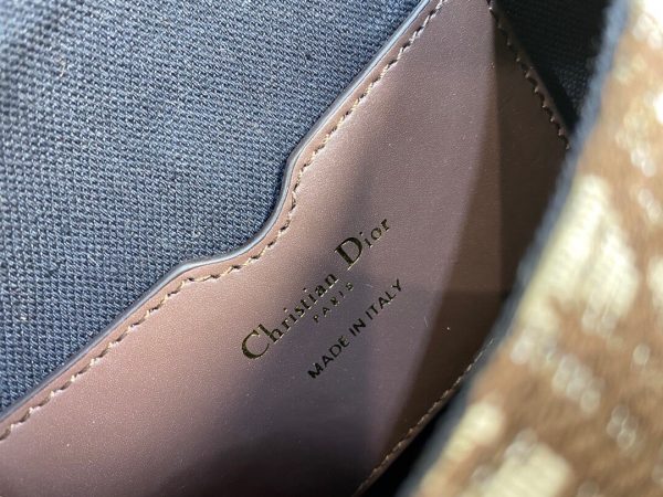 Dior bobby Oblique size 22 brown x beige 9319 Bag 3