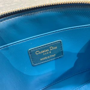 Dior deep sea blue sheepskin size 23 Cosmetic Bag 11