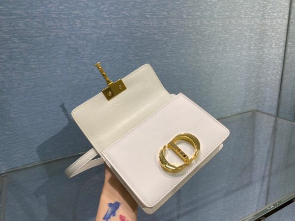 Dior mini 30 Montaigne size 15 white Bag 5