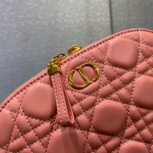 Dior pink sheepskin size 23 Cosmetic Bag 2 14