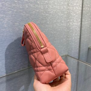 Dior pink sheepskin size 23 Cosmetic Bag 2 16