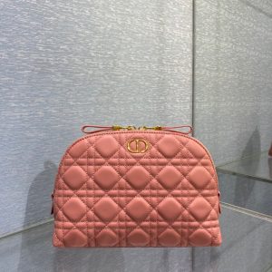 Dior pink sheepskin size 23 Cosmetic Bag 2 19