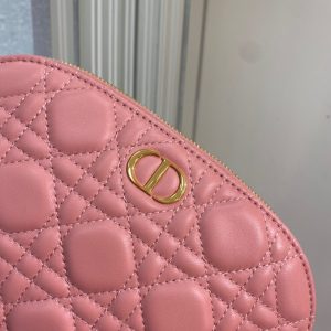 Dior pink sheepskin size 23 Cosmetic Bag 7