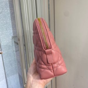 Dior pink sheepskin size 23 Cosmetic Bag 10