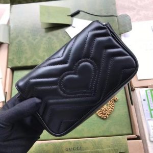 Gucci bag black mini 476433 8