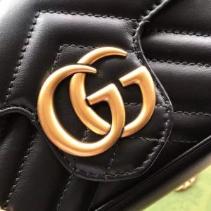 Gucci bag black mini 476433 9