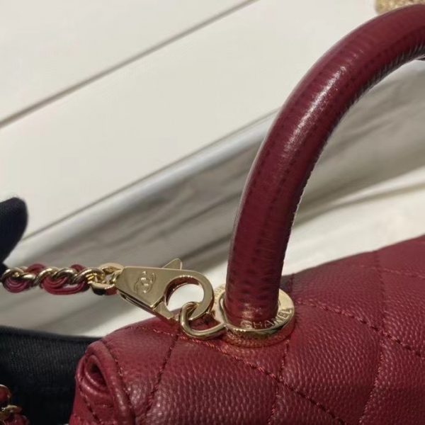 Hand Bag Chanel Coco Handle in red 92993 2