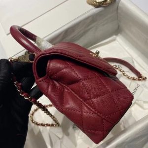 Hand Bag Chanel Coco Handle in red 92993 11