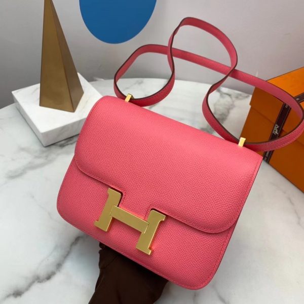 Hermes Constance Rose Azalee size 19 pink Bag 1