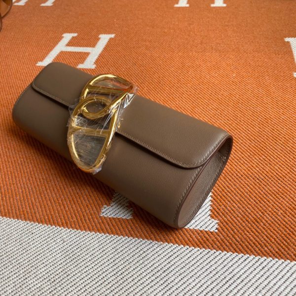 Hermes Egee Swift brown Handbag 7