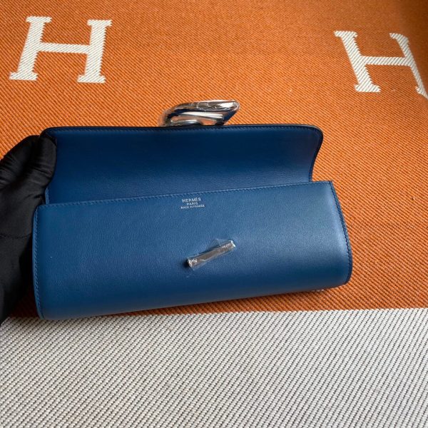 Hermes Egee Swift deep blue Handbag 2