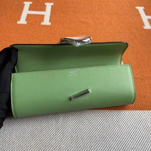 Hermes Egee Swift lime green Handbag 11