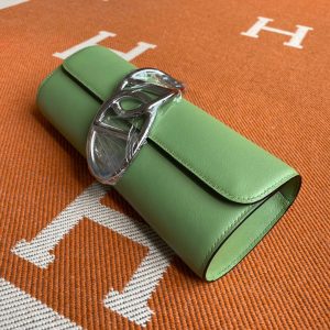 Hermes Egee Swift lime green Handbag 13