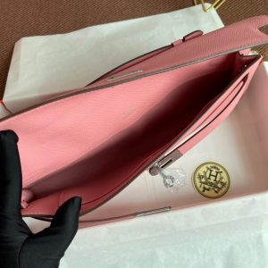 Hermes Kelly Cut size 31 pink Handbag 12