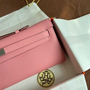 Hermes Kelly Cut size 31 pink Handbag 14
