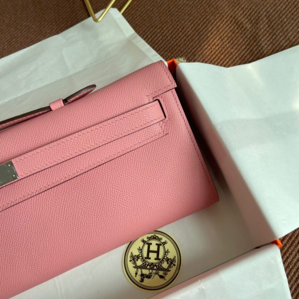Hermes Kelly Cut size 31 pink Handbag 5