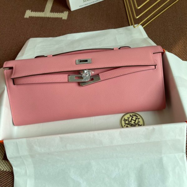Hermes Kelly Cut size 31 pink Handbag 1
