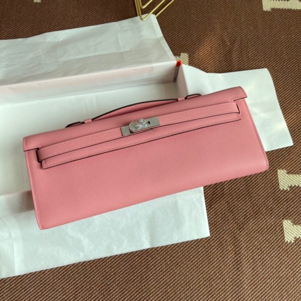 Hermes Kelly Cut size 31 pink Handbag 7