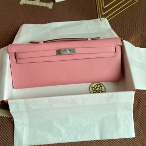 Hermes Kelly Cut size 31 pink Handbag 19