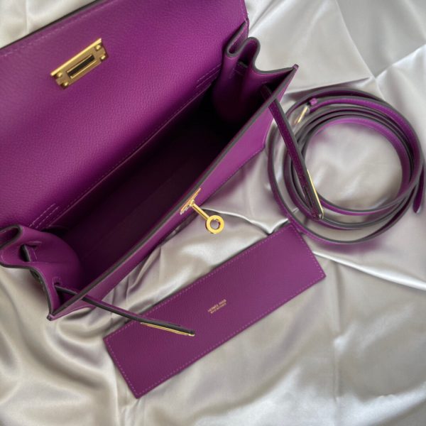 Hermes Kelly Danse Evercolor size 22 purple Bag 2