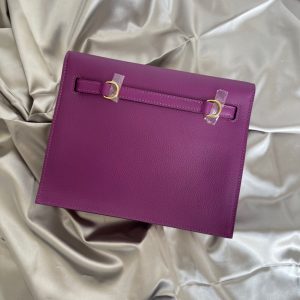 Hermes Kelly Danse Evercolor size 22 purple Bag 13