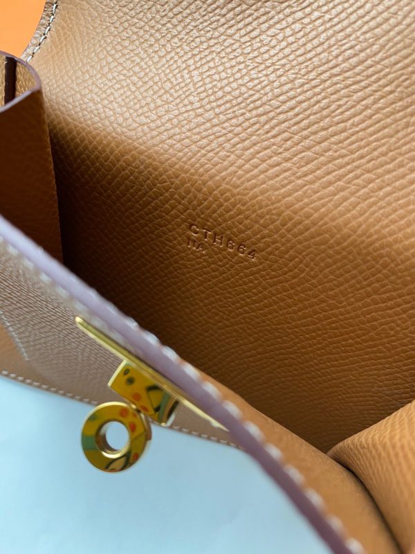 Hermes Kelly Pocket Epsom golden brown Bag 3