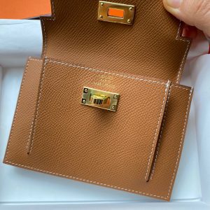 Hermes Kelly Pocket Epsom golden brown Bag 13