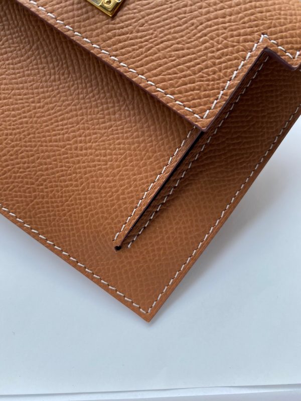 Hermes Kelly Pocket Epsom golden brown Bag 7