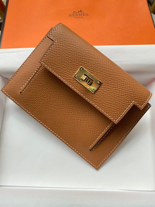 Hermes Kelly Pocket Epsom golden brown Bag 1