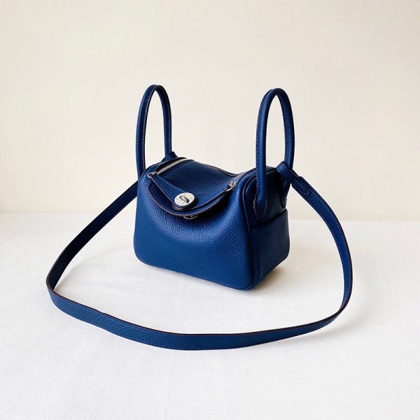Hermes Mini Lindy 2019 size 20 dark blue Bag 9