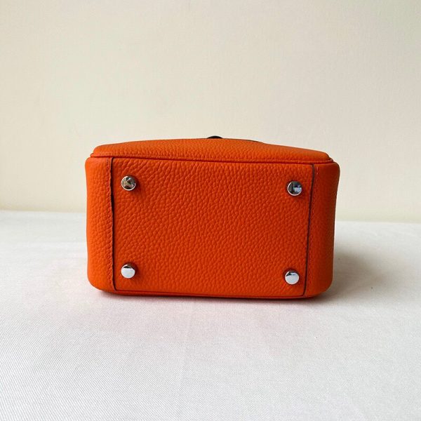 Hermes Mini Lindy 2019 size 20 orange Bag 6
