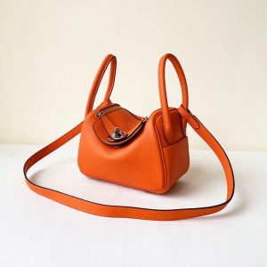 Hermes Mini Lindy 2019 size 20 orange Bag 18