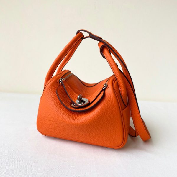 Hermes Mini Lindy 2019 size 20 orange Bag 10