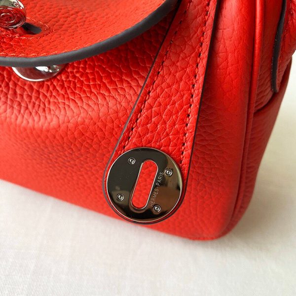 Hermes Mini Lindy 2019 size 20 scarlet Bag 7