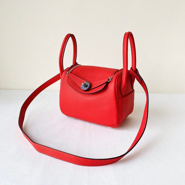 Hermes Mini Lindy 2019 size 20 scarlet Bag 8