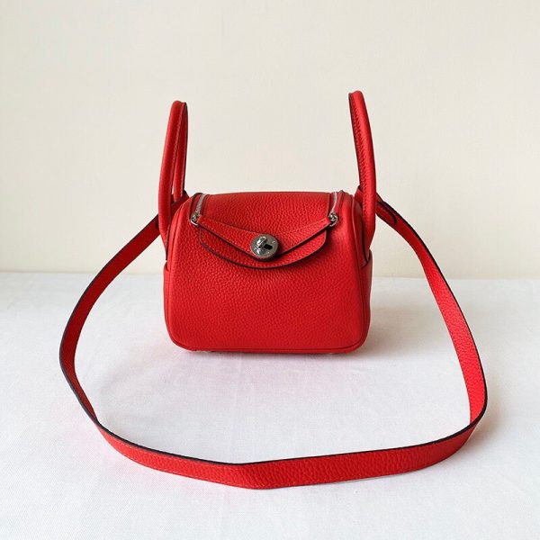 Hermes Mini Lindy 2019 size 20 scarlet Bag 1