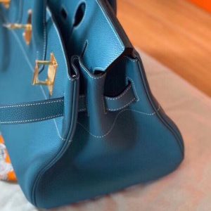 Hermes Shoulder Birkin 42 denim blue Bag 11