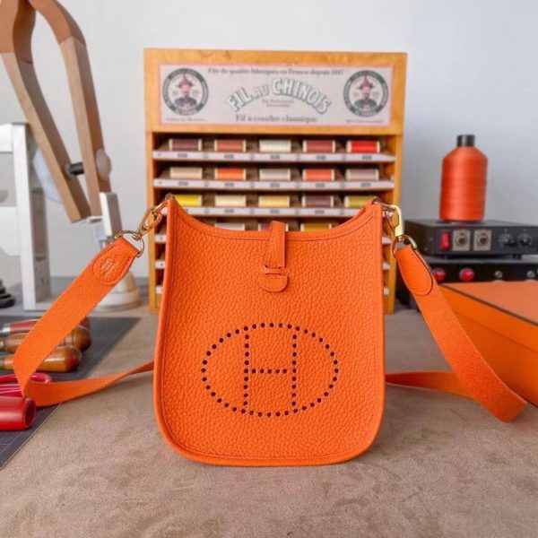 Hermes mini Evelyne 16 orange Bag 1