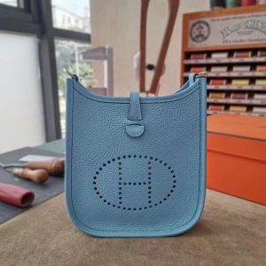 Hermes mini TC size 17 blue Bag 10