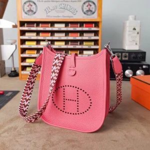 Hermes mini TC size 17 pink Bag 8