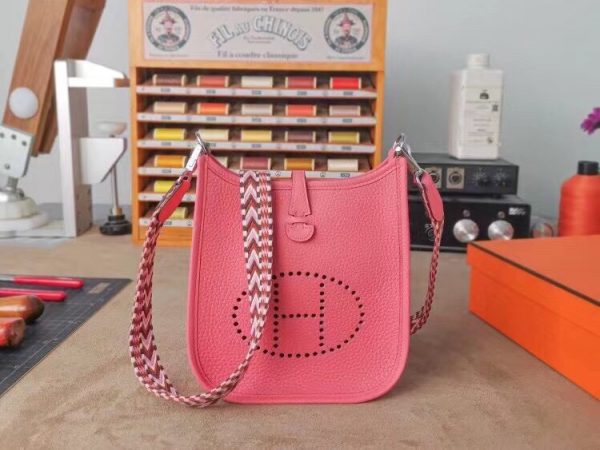 Hermes mini TC size 17 pink Bag 1
