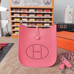 Hermes mini TC size 17 pink Bag 13
