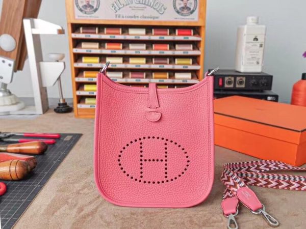Hermes mini TC size 17 pink Bag 7
