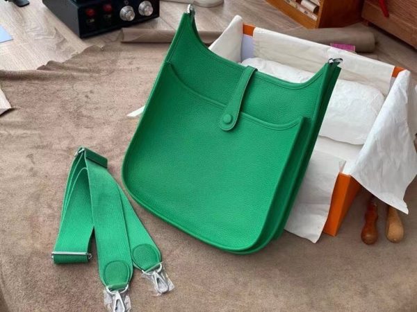 Hermes mini TC size 17 velvet green Bag 3