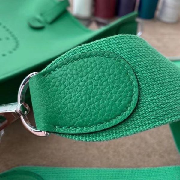 Hermes mini TC size 17 velvet green Bag 4