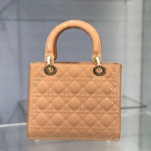 LADY DIOR size 24 cow leather Bag 17