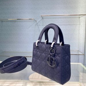 Lady Dior My 4 size 20 deep blue Bag 18