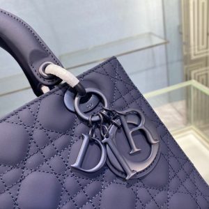 Lady Dior My 4 size 24 deep blue Bag 14