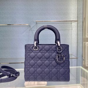 Lady Dior My 4 size 24 deep blue Bag 15