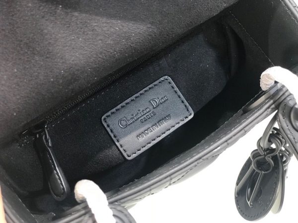 Lady Dior Ultra mat size 17 black Bag 2